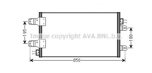 Радиатор кондиционера AVA RTA5443
