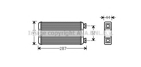Радиатор печки AVA RTA6457