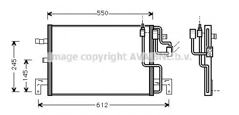 Радиатор кондиционера ava SB5032