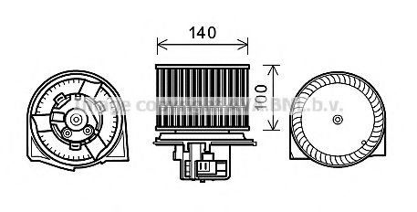 Вентилятор салона AVA SB8078