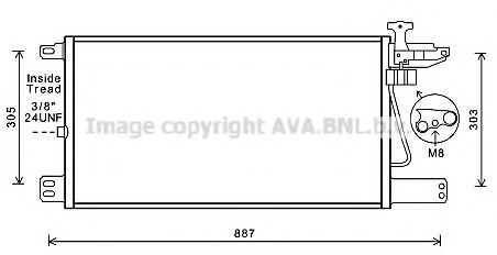 Радиатор кондиционера AVA SC5034