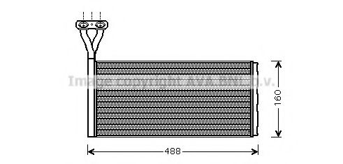 Радиатор печки AVA SC6015