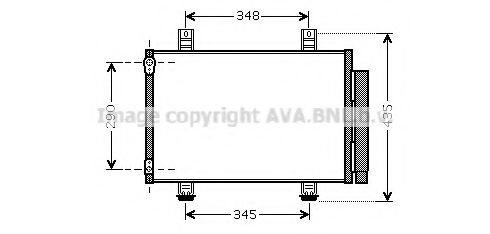 Радиатор кондиционера AVA SZA5087D