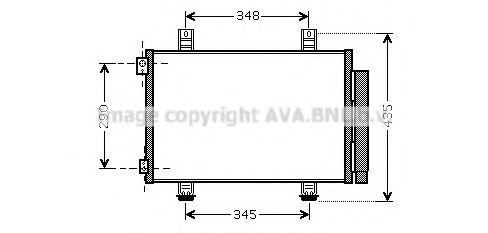 Радиатор кондиционера AVA SZA5116D