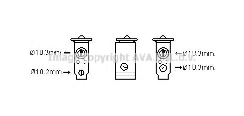 Расширительный клапан кондиционера Toyota/Lexus 8851560160