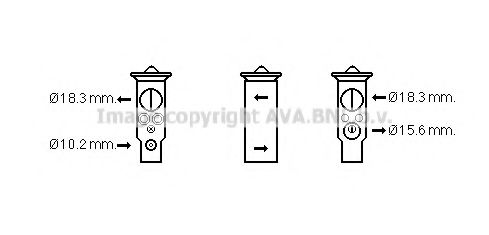 Расширительный клапан кондиционера Toyota/Lexus 8851550180