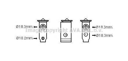 Расширительный клапан кондиционера Toyota/Lexus 8851560060