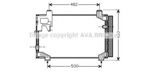 Радиатор кондиционера AVA TO5394D