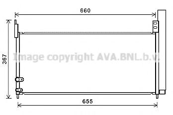 Радиатор кондиционера AVA TO5692D