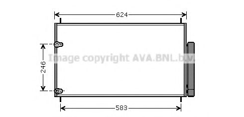 Радиатор кондиционера AVA TOA5405D