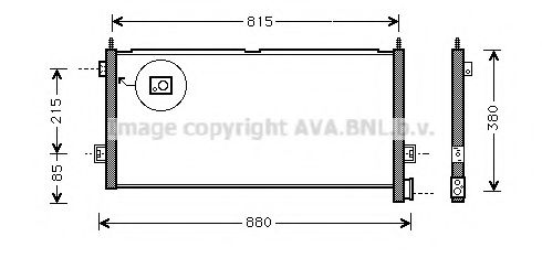 Радиатор кондиционера AVA VL5025