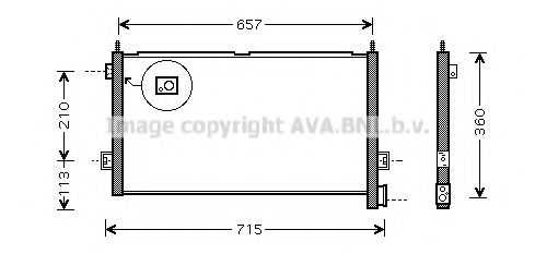 Радиатор кондиционера AVA VL5027