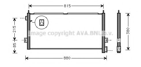 Радиатор кондиционера AVA VL5047