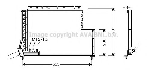 Радиатор кондиционера AVA VO5078