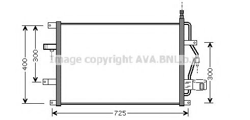 Радиатор кондиционера AVA VO5107D