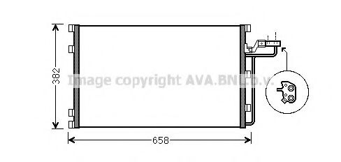 Радиатор кондиционера AVA VO5139