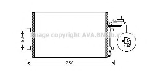 Радиатор кондиционера AVA VO5149
