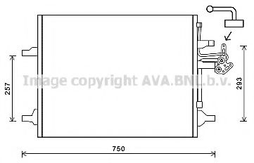 Радиатор кондиционера AVA VO5166D