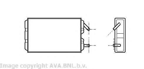 Радиатор печки AVA VO6041