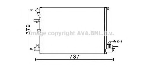 Радиатор кондиционера AVA VOA5152D