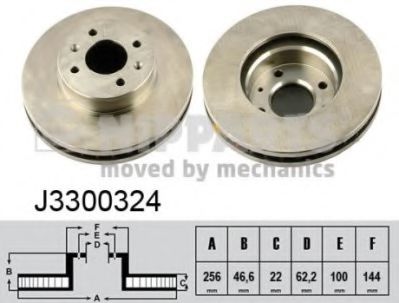 Тормозной диск NIPPARTS J3300324