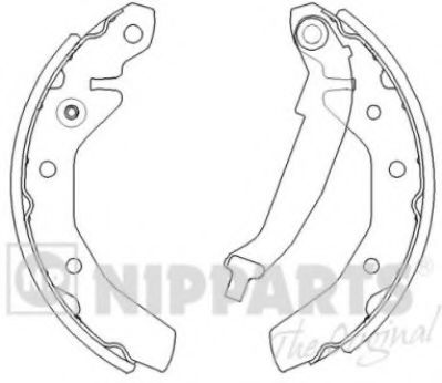 Тормозные колодки барабанные NIPPARTS J3500905