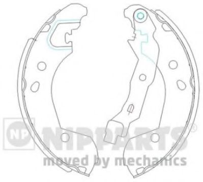 Тормозные колодки барабанные NIPPARTS J3501055