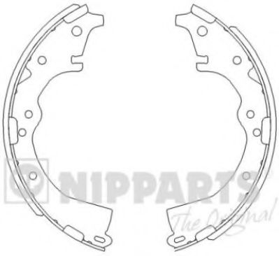 Тормозные колодки барабанные NIPPARTS J3502022