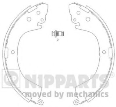 Тормозные колодки барабанные NIPPARTS J3505040