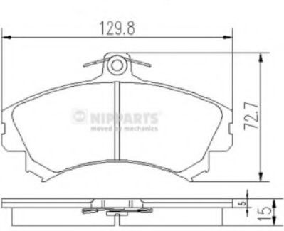 Тормозные колодки NIPPARTS J3605036
