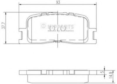 Тормозные колодки NIPPARTS J3612024
