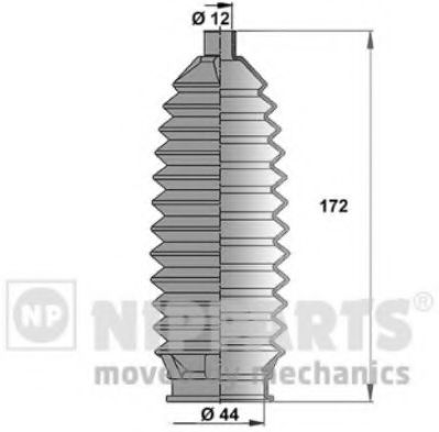 Пыльник рулевой рейки NIPPARTS J2844003