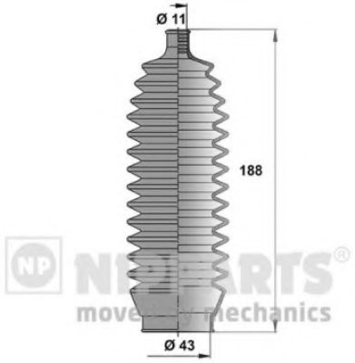 Пыльник рулевой рейки NIPPARTS J2847010