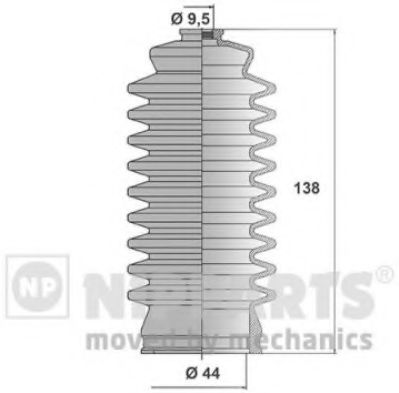 Пыльник рулевой рейки NIPPARTS J2852001