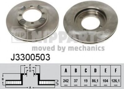 Тормозной диск NIPPARTS J3300503