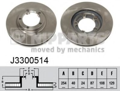 Тормозной диск NIPPARTS J3300514