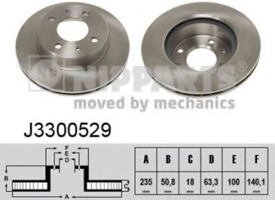 Тормозной диск NIPPARTS J3300529