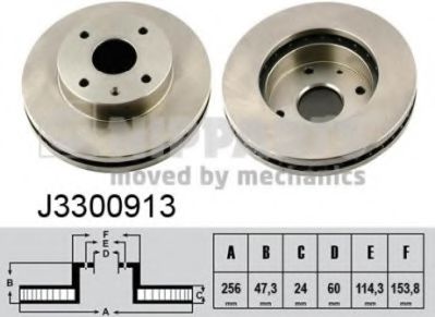 Тормозной диск NIPPARTS J3300913