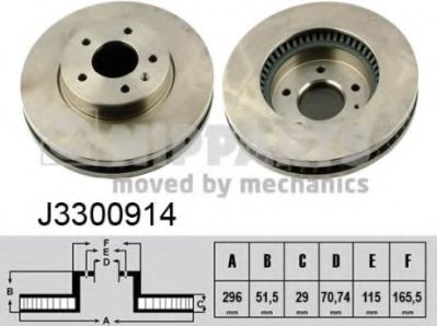 Тормозной диск NIPPARTS J3300914