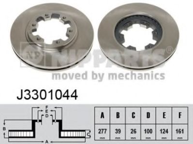 Тормозной диск NIPPARTS J3301044