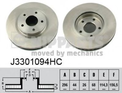 Тормозной диск NIPPARTS J3301094HC