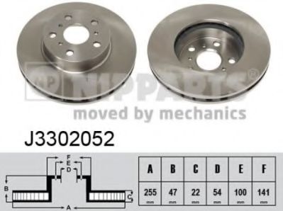 Тормозной диск NIPPARTS J3302052