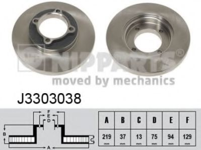 Тормозной диск NIPPARTS J3303038