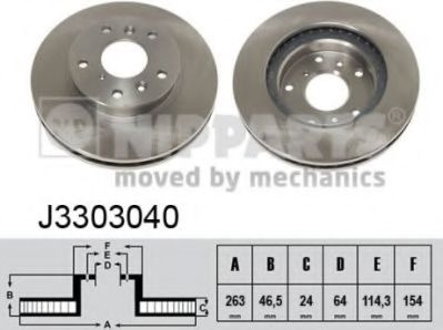 Тормозной диск NIPPARTS J3303040