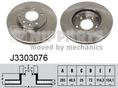 Тормозной диск NIPPARTS J3303076