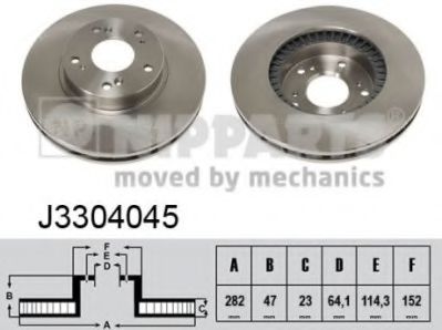 Тормозной диск NIPPARTS J3304045