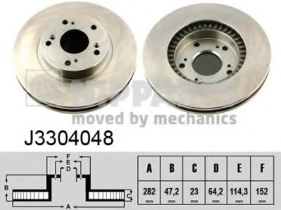 Тормозной диск NIPPARTS J3304048