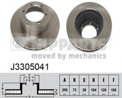 Тормозной диск NIPPARTS J3305041