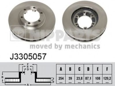 Тормозной диск NIPPARTS J3305057