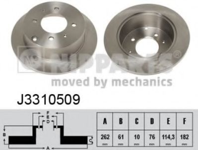 Тормозной диск NIPPARTS J3310509